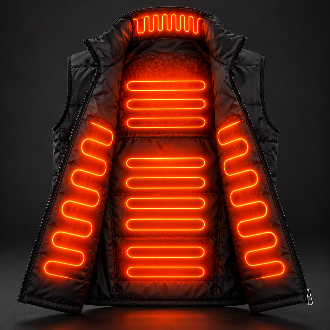 Chaleco Calefactable KALORA — 9 Zonas de Calor USB
