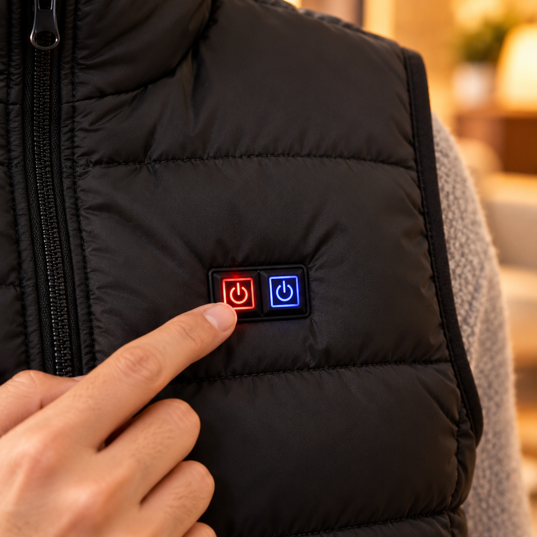 Chaleco Calefactable KALORA — 9 Zonas de Calor USB